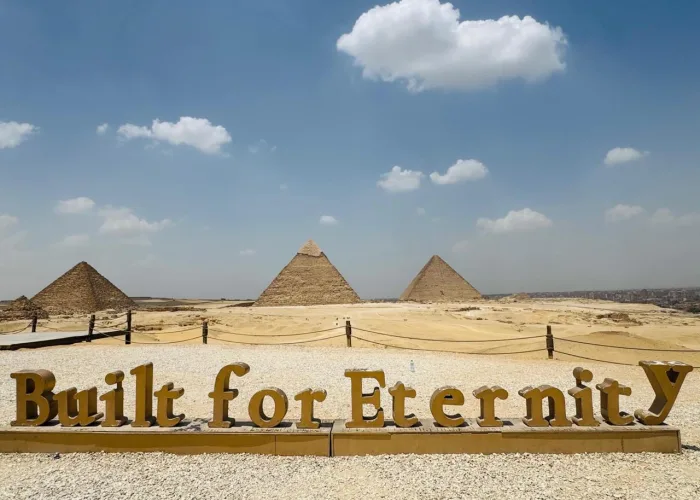 Grand Egyptian Museum and Giza Pyramids