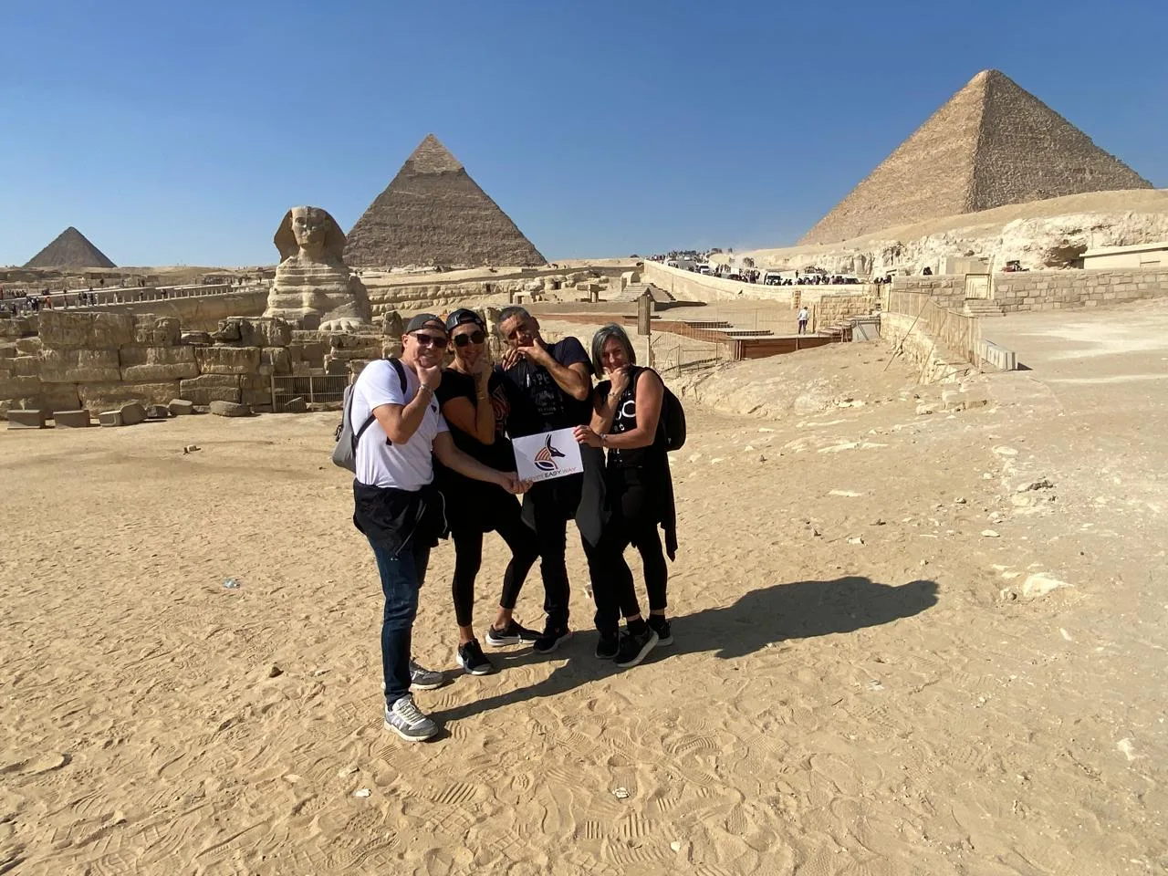 Uno Scalo Cairo & le Piramidi di Giza dall'Aerporto del Cairo