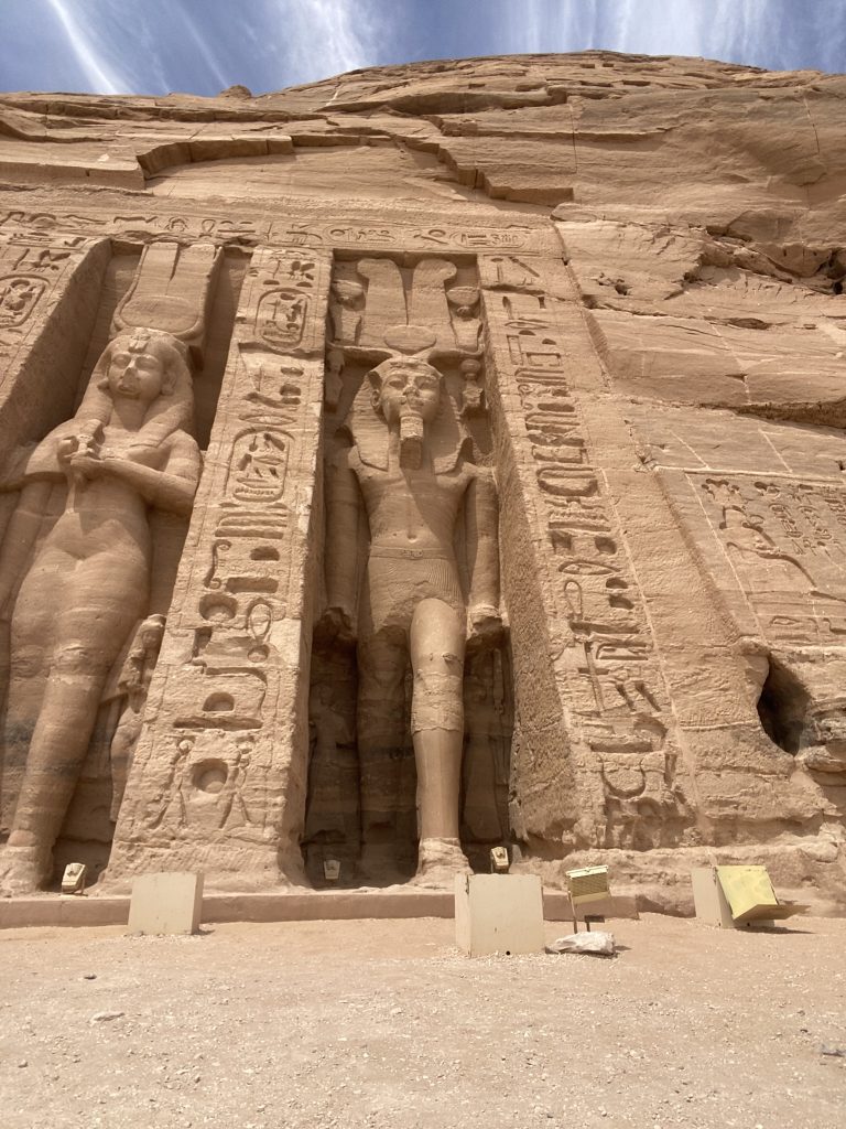 The Queen Nefertari Temple at abu Simbel