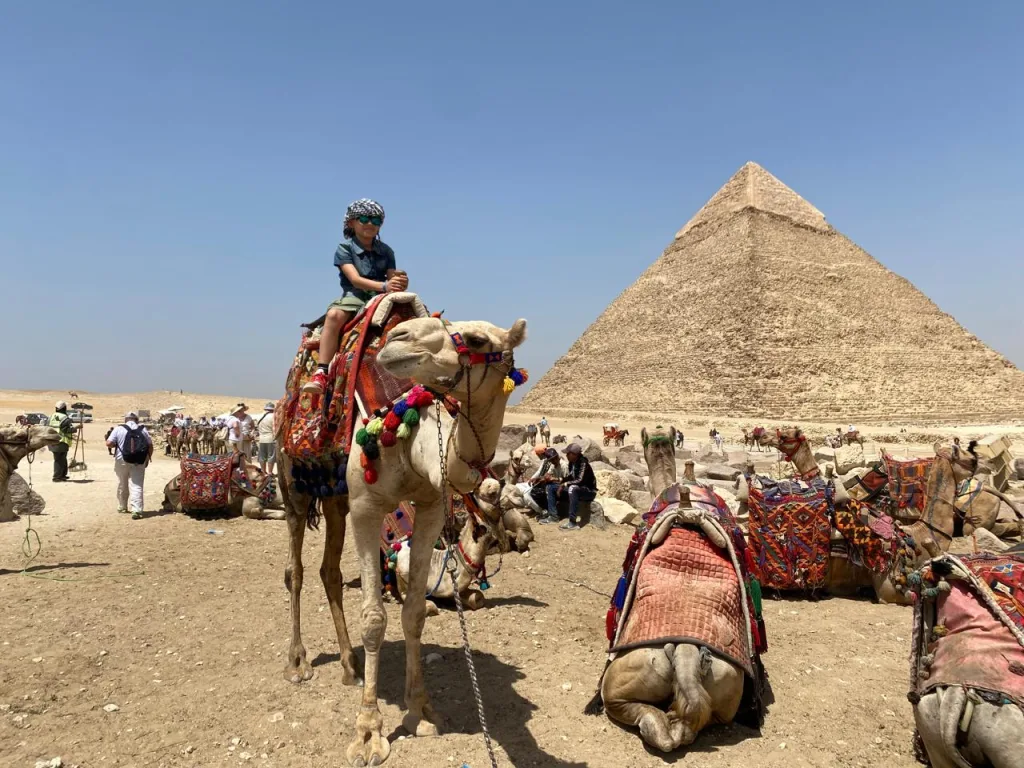 Camel ride at the GIza Pyramids