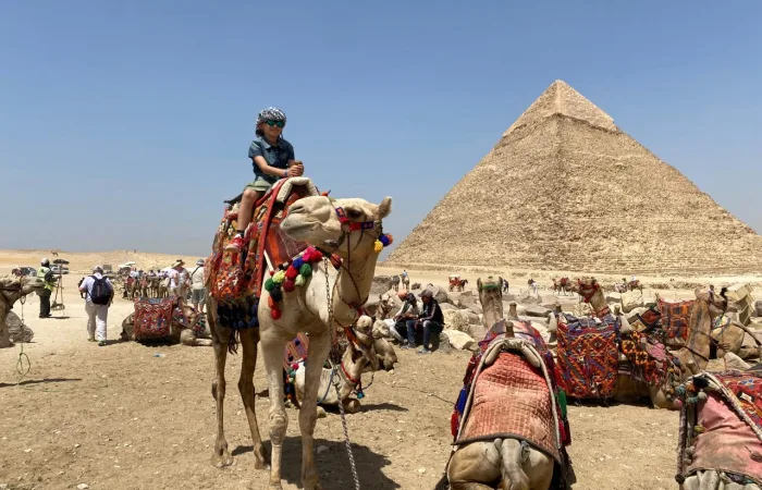 Camel ride at the GIza Pyramids